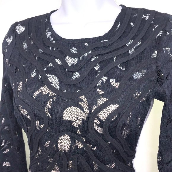 H&M blue lace dress open back - Picture 3 of 13